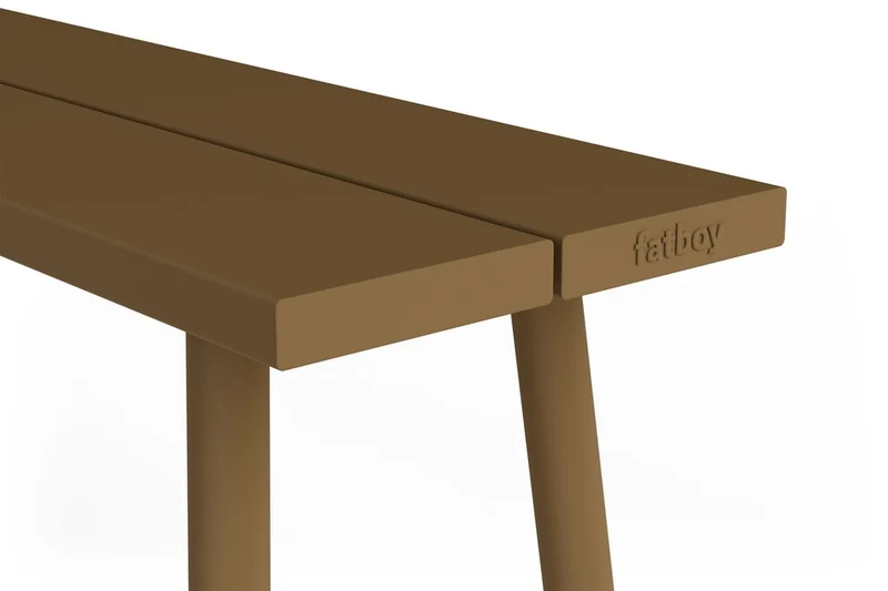 Banc d'extérieur en aluminium marron 160x40x46,5cm Fred's - Fatboy