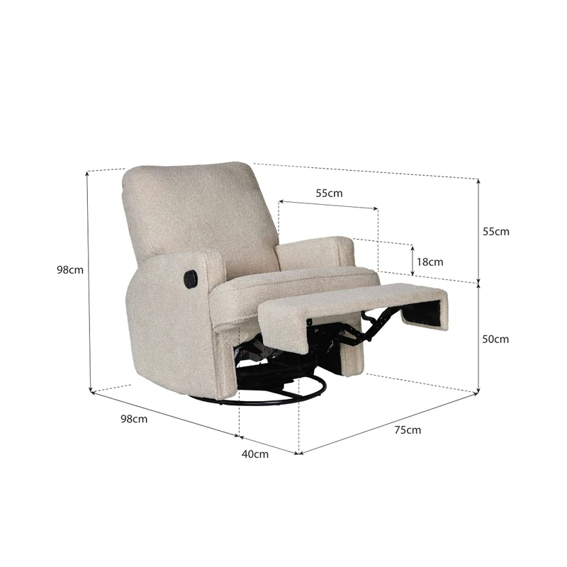 Quax Liegesessel Swivel & Gliding Taupe