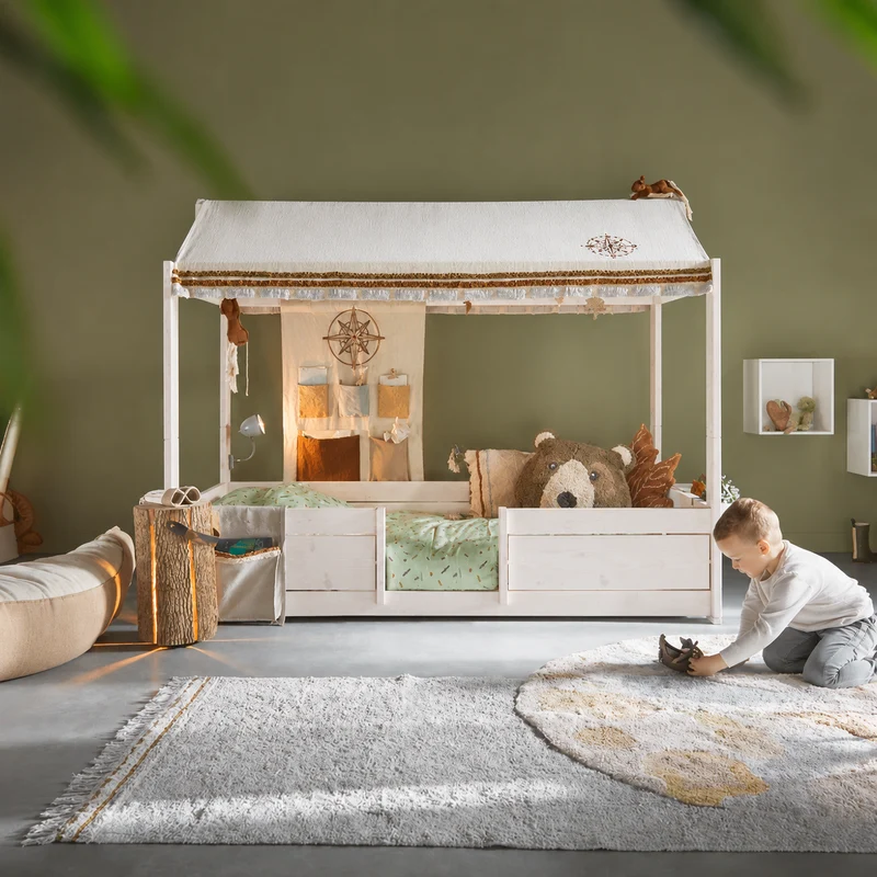 Lifetime Kidsrooms Kurze Bettfront 80 cm - Original Whitewash