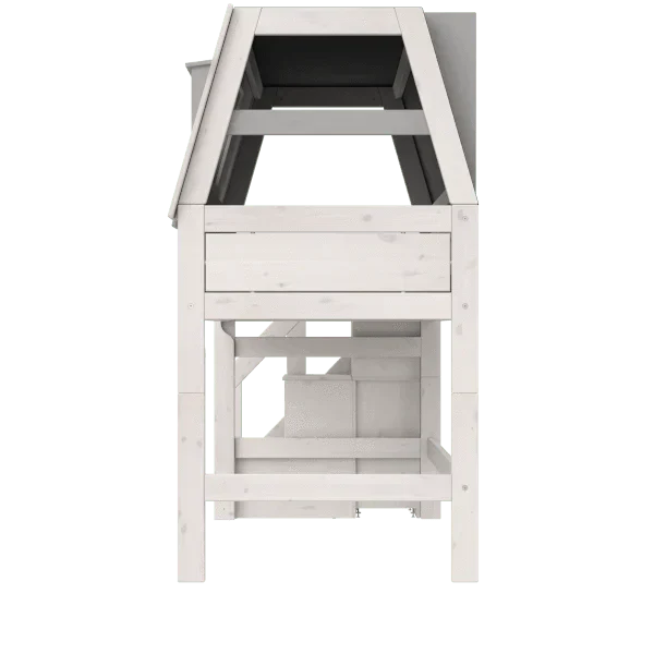 Lifetime Kidsrooms Hochbett mit Treppe 128 cm - My Hangout Whitewash