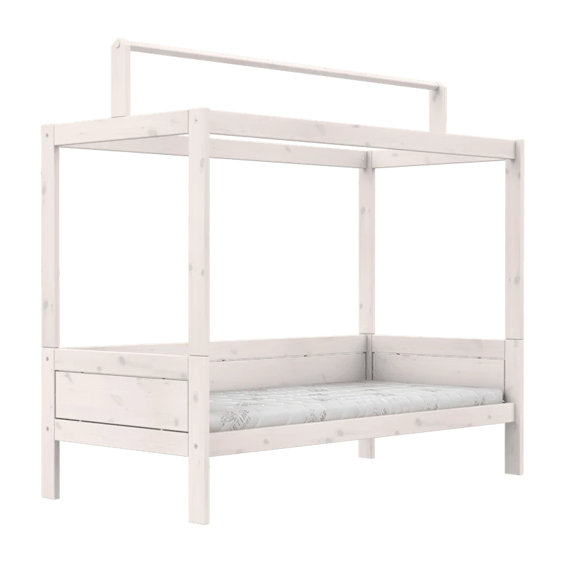 Lifetime Kidsrooms Kinderbett mit Gestell für Stoffdach - Original Whitewash