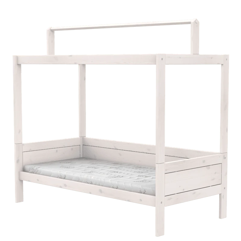 Lifetime Kidsrooms Kinderbett mit Gestell für Stoffdach - Original Whitewash