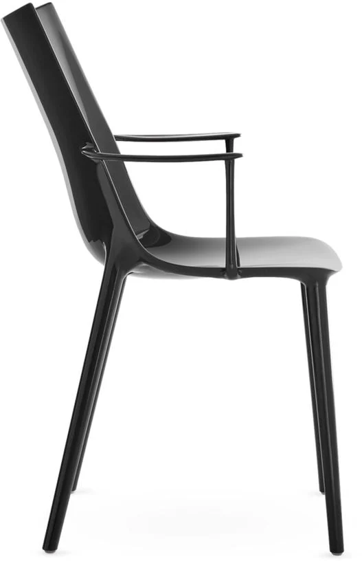 Chaise en thermoplastique recyclé blanc effet mat 47x57x90cm H.H.H - Kartell
