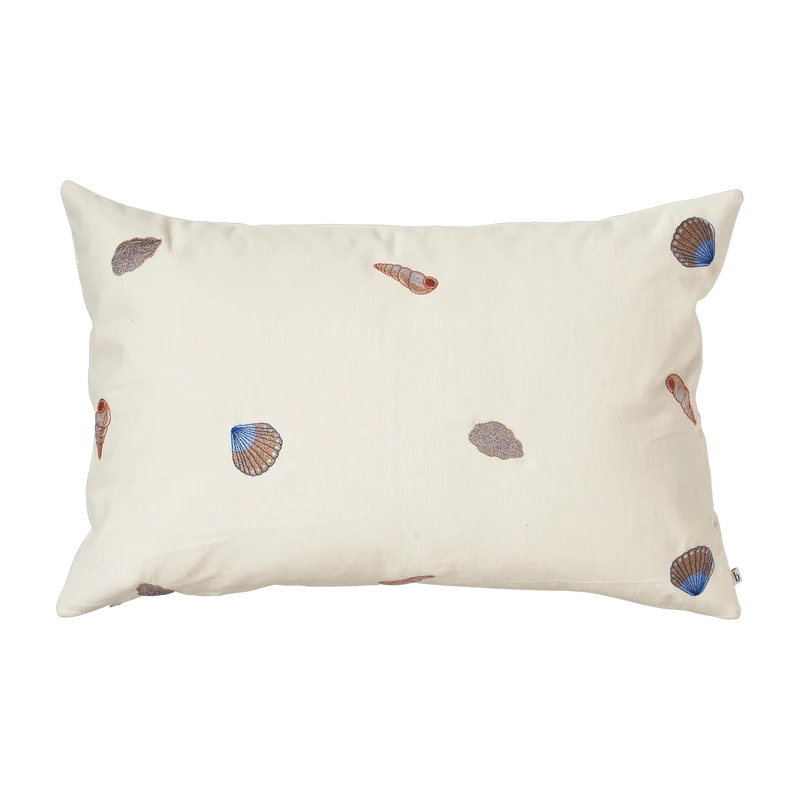 Housse de coussin couleur sable 40 x 60 cm Coquillage - Broste Copenhagen