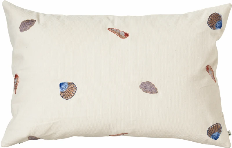 Housse de coussin couleur sable 40 x 60 cm Coquillage - Broste Copenhagen