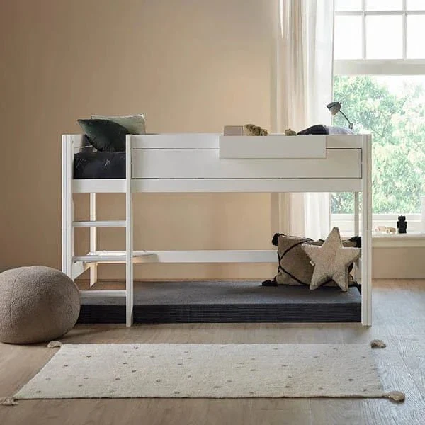Lifetime Kidsrooms Hochbett 128 cm mit Leiter - Original Weiss