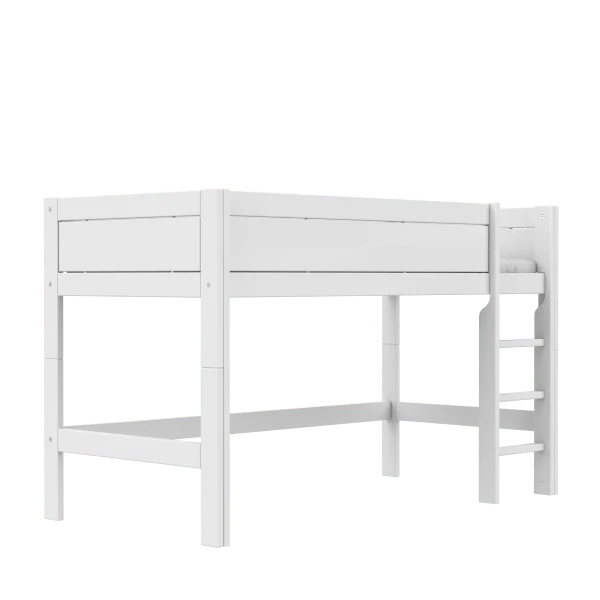 Lifetime Kidsrooms Hochbett 128 cm mit Leiter - Original Weiss