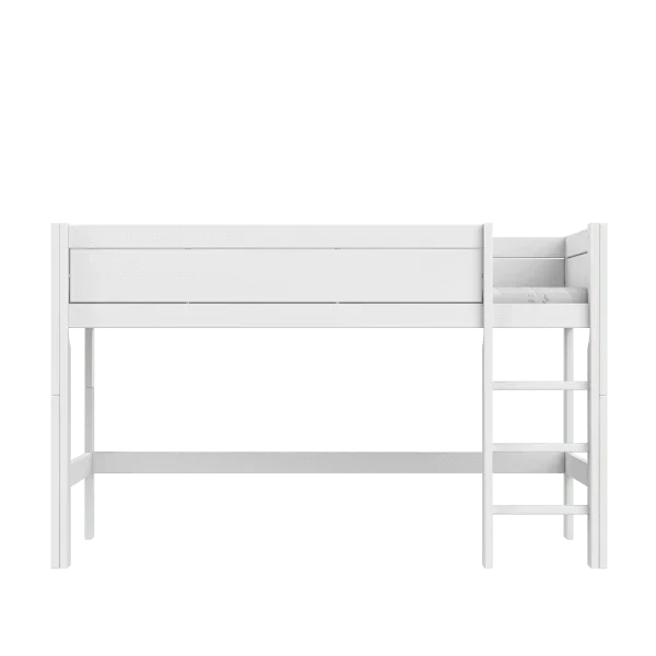 Lifetime Kidsrooms Hochbett 128 cm mit Leiter - Original Weiss