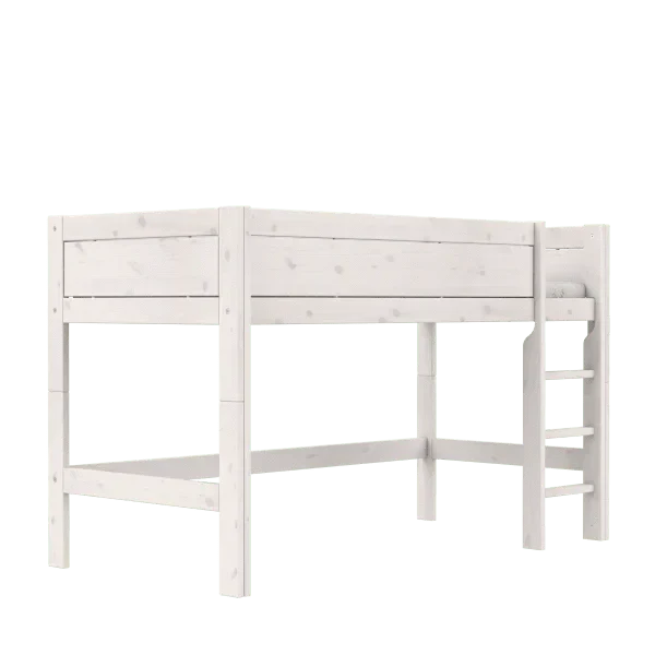 Lifetime Kidsrooms Hochbett 128 cm mit Leiter - Original Weiss