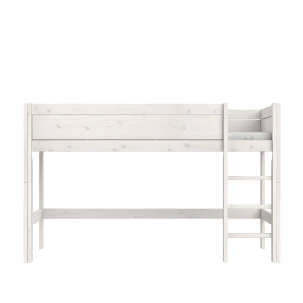 Lifetime Kidsrooms Hochbett 128 cm mit Leiter - Original Weiss