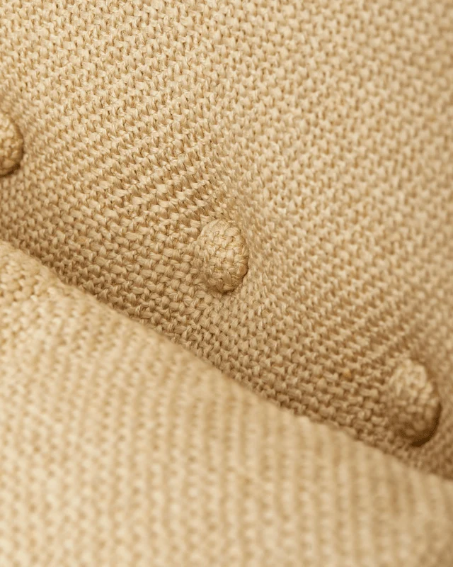 Fauteuil en tissu beige et bois de frêne Smooth Peggy - Pols Potten