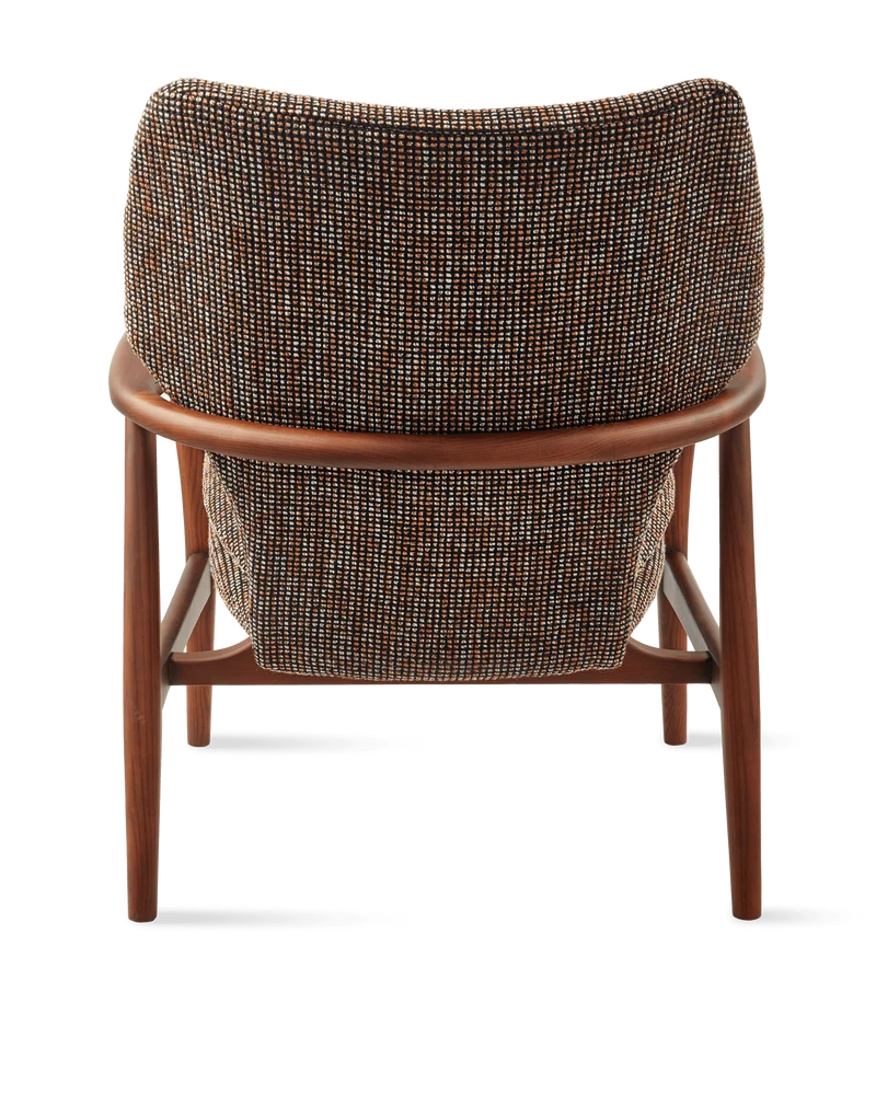 Fauteuil en tissu à motif marron et bois de frêne Speckled Peggy - Pols Potten