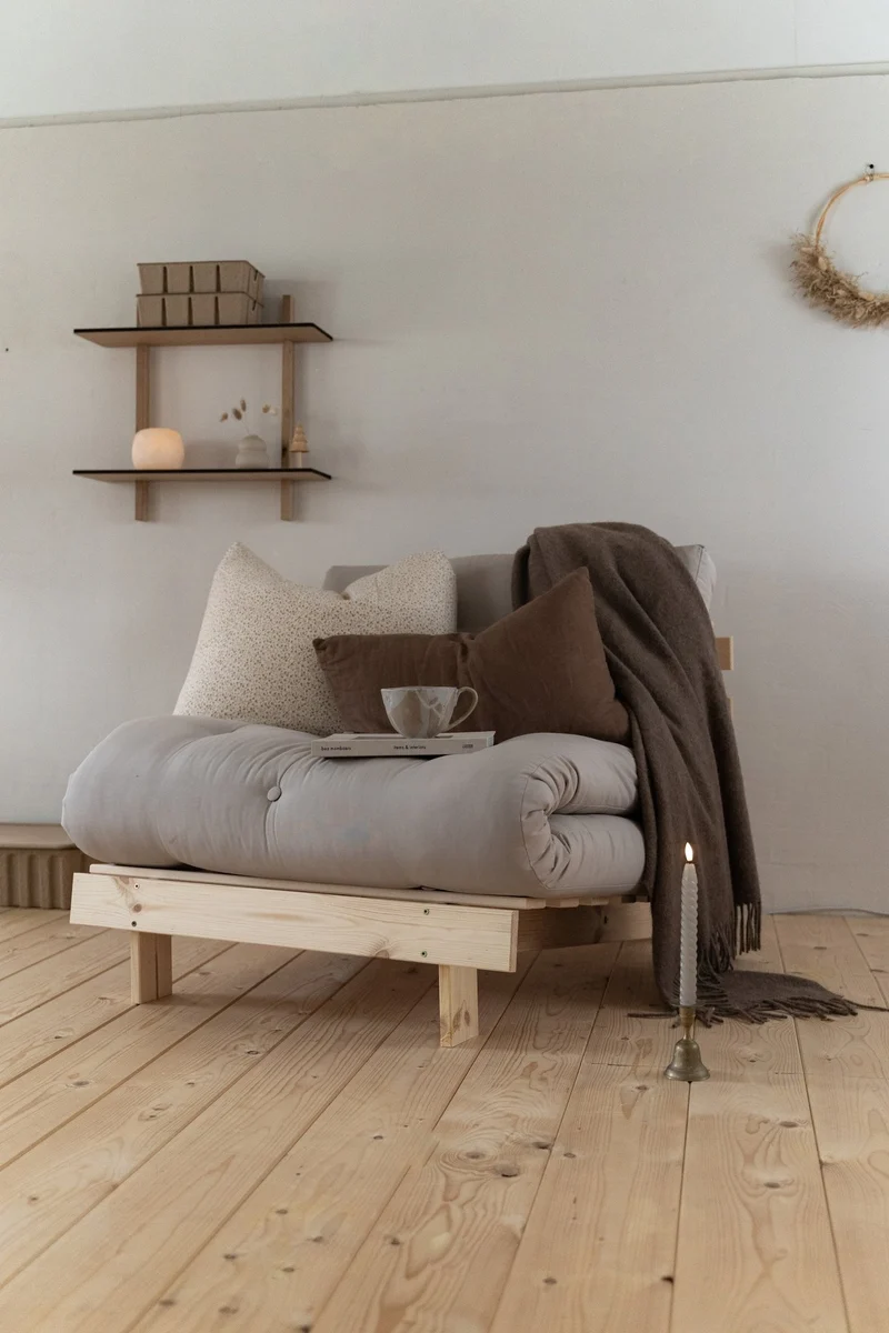 Fauteuil convertible vert olive 90 Roots - Karup Design