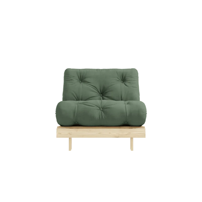 Fauteuil convertible vert olive 90 Roots - Karup Design