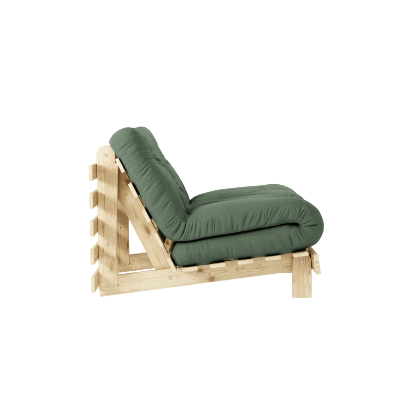 Fauteuil convertible vert olive 90 Roots - Karup Design
