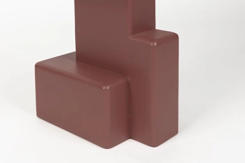 Table d'appoint en bois laqué rouge 35x35x50cm Neo - The Cool Republic