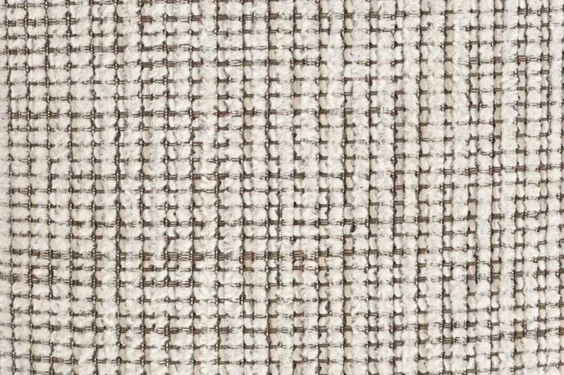 Pouf en tissu marron 40x40x45cm Ludo - The Cool Republic