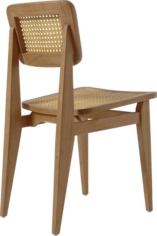 Chaise de jardin en bois de teck et cannage C-Chair - Gubi