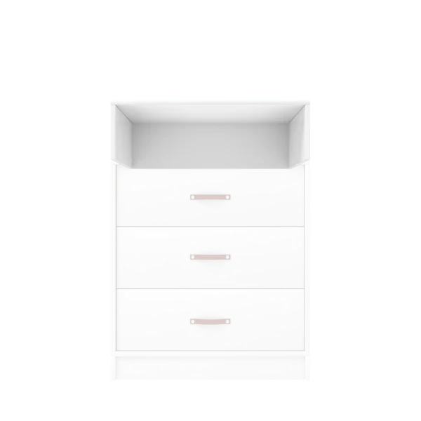 Lifetime Kidsrooms ALL-IN-ONE - Extra Kopfelement - flach 80 cm Whitewash