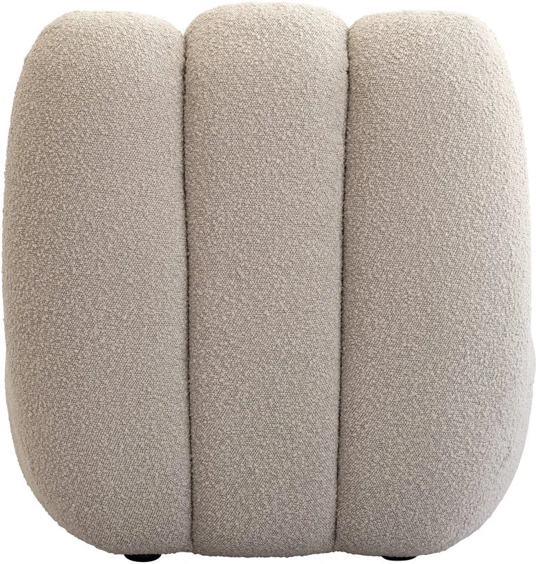 Fauteuil design en tissu bouclé beige Toe - 101 COPENHAGEN