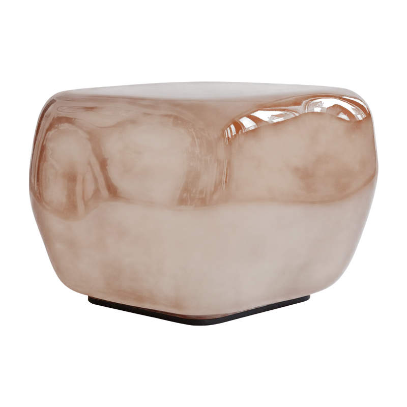 Table basse en verre soufflé caramel Ishi - 101 COPENHAGEN