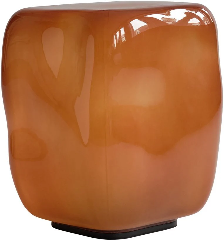 Table d'appoint en verre soufflé caramel Ishi - 101 COPENHAGEN