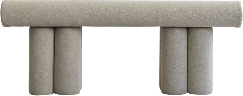 Banc en tissu lin beige 120x39x48,5cm Hiro - 101 COPENHAGEN