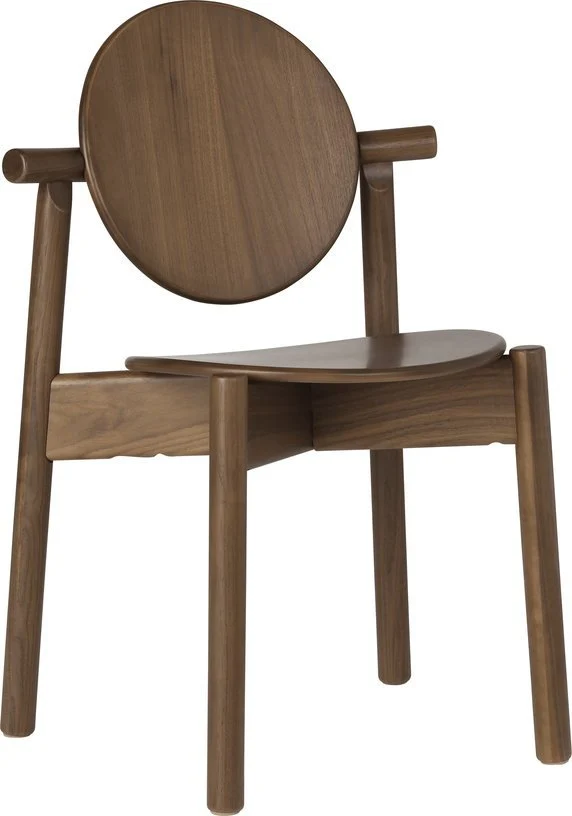 Chaise en noyer 55x42x83m Heiko - Umage