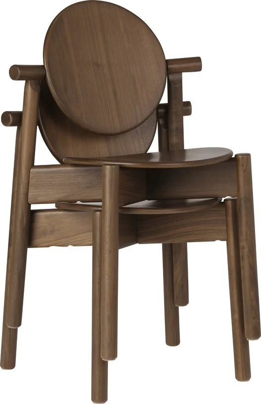 Chaise en noyer 55x42x83m Heiko - Umage