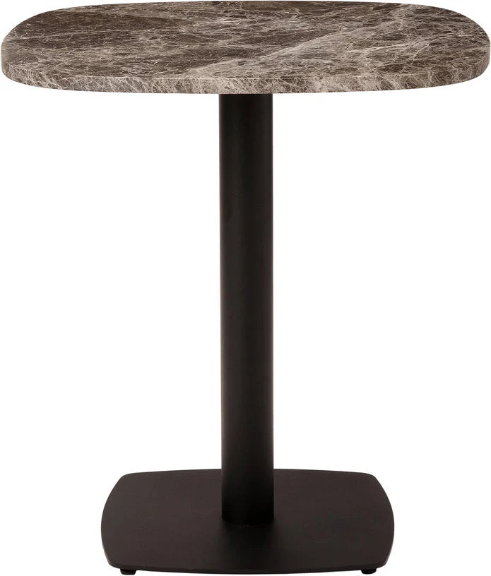 Table en acier noir et plateau en marbre cm Gather - Umage