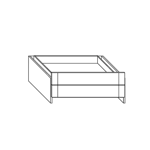 Lifetime Kidsrooms Unterbau Schrankelement mit 2 Schubladen - 100 cm Whitewash