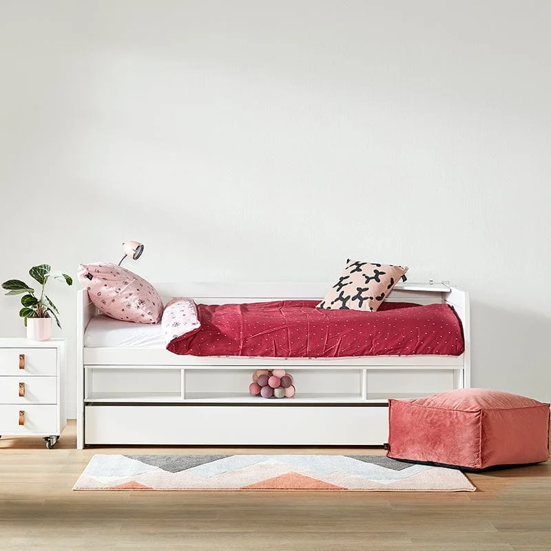Lifetime Kidsrooms Tagesbett mit Stauraum und Bettschublade - Original Whitewash