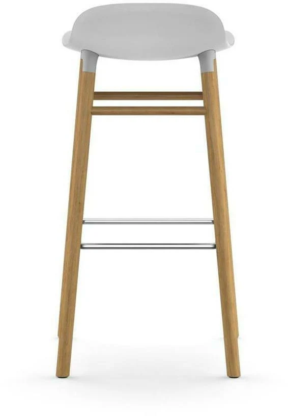 Tabouret de bar en chêne naturel et pp blanc 75 cm Form - Normann Copenhagen