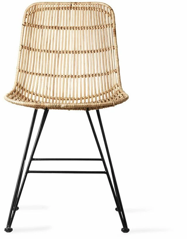Chaise en rotin naturel Tube - HKliving
