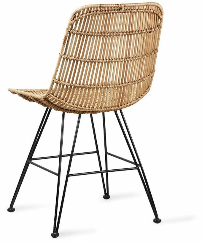 Chaise en rotin naturel Tube - HKliving