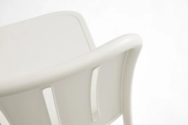 Chaise de jardin en métal blanc crème Deville - HAY