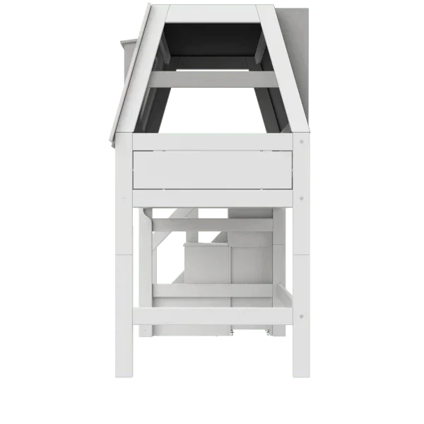 Lifetime Kidsrooms Hochbett mit Treppe 128 cm - My Hangout Weiss