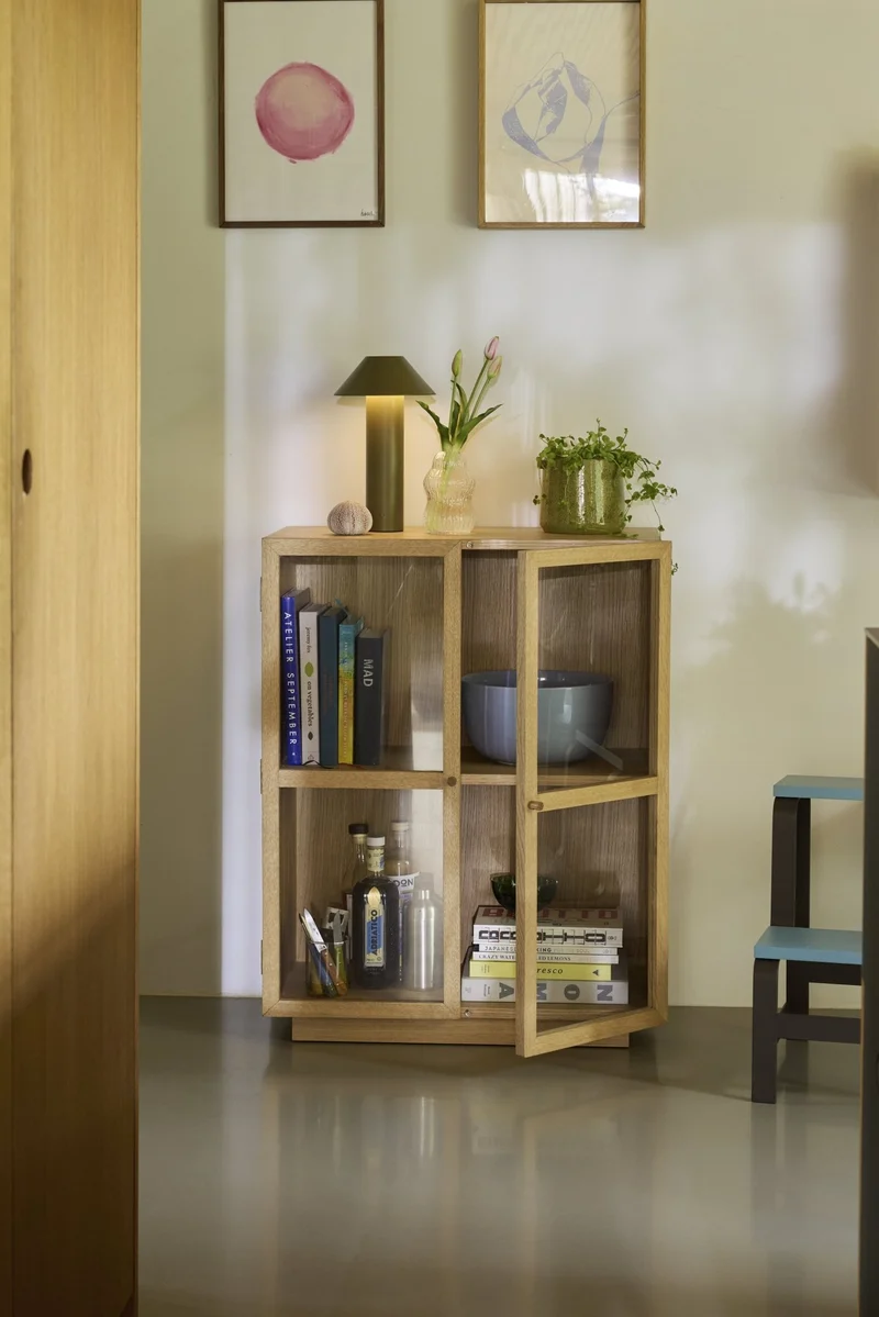 Cabinet en bois de chêne naturel 70x39x90cm Mae - Hübsch