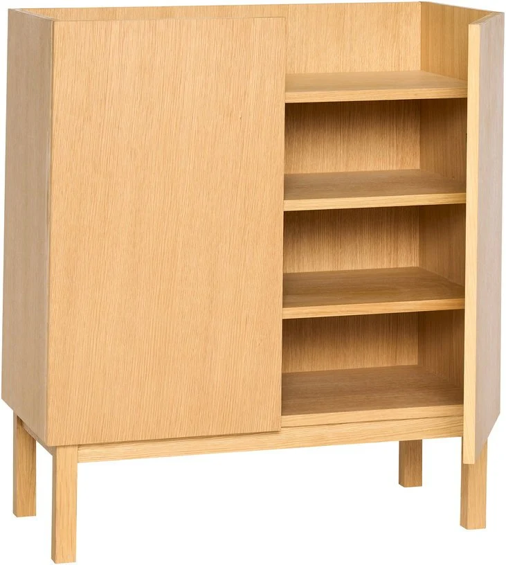 Armoire en bois de chêne naturel 80x40x90cm Ark - Hübsch