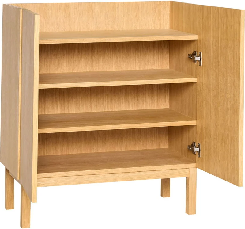 Armoire en bois de chêne naturel 80x40x90cm Ark - Hübsch