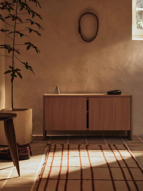 Buffet placage de chêne 100x30x50cm Parcel - Ferm Living