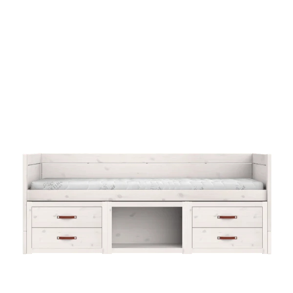 Lifetime Kidsrooms Tagesbett mit Schubladen und Stauraum - Original Whitewash