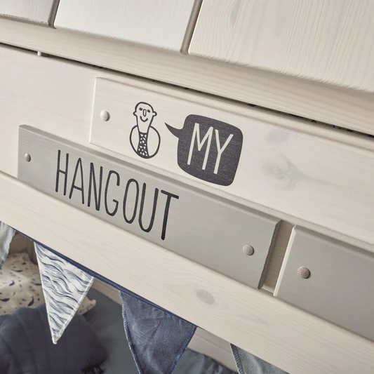 Lifetime Kidsrooms Hausbett mit Treppe - My Hangout Whitewash