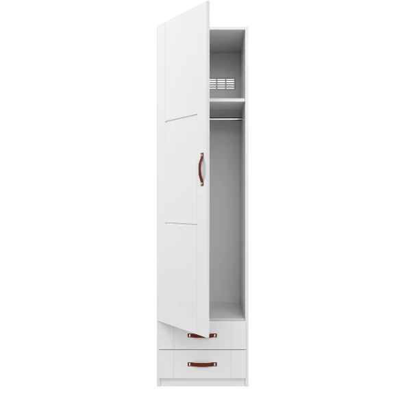 Lifetime Kidsrooms Kleiderschrank mit Schubladen - 50 cm Whitewash
