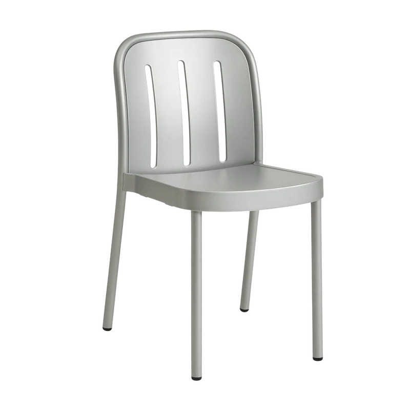Chaise de jardin en métal gris argenté Deville - HAY