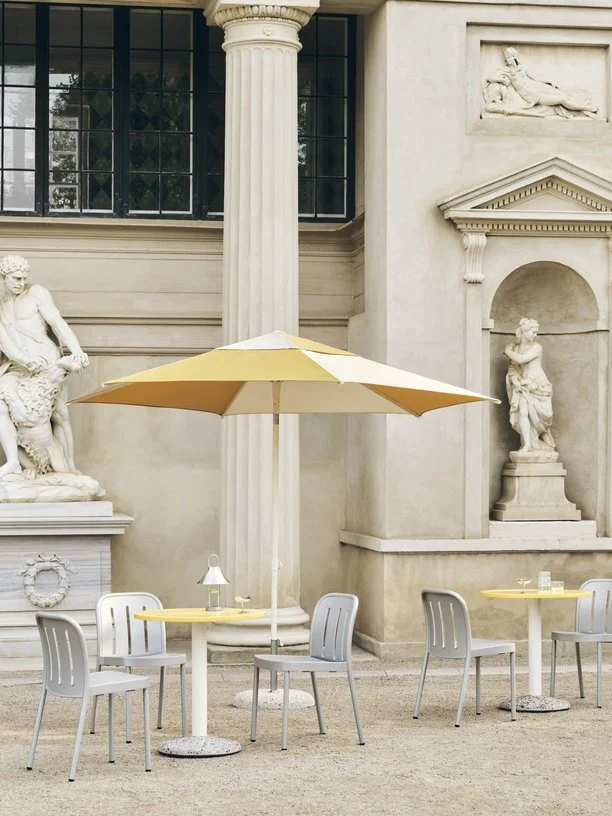 Chaise de jardin en métal gris argenté Deville - HAY