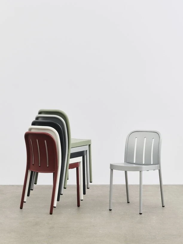 Chaise de jardin en métal gris argenté Deville - HAY