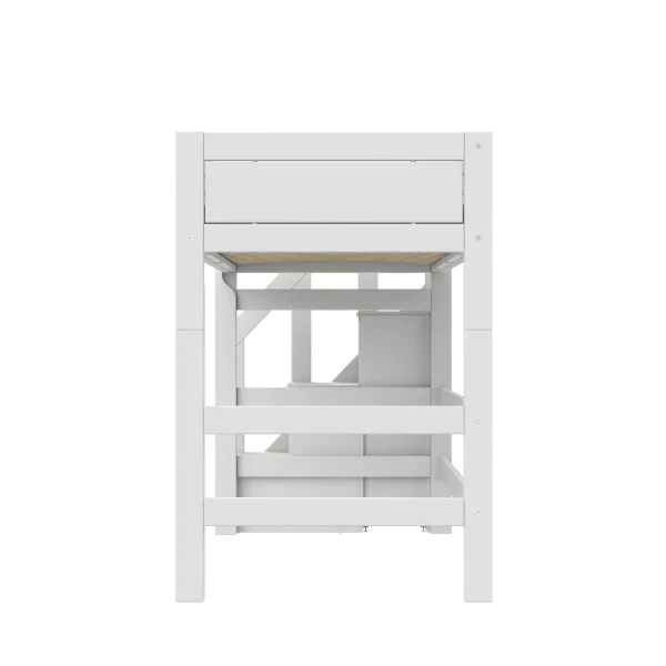 Lifetime Kidsrooms Hochbett 152 cm mit Treppe - Original Weiss