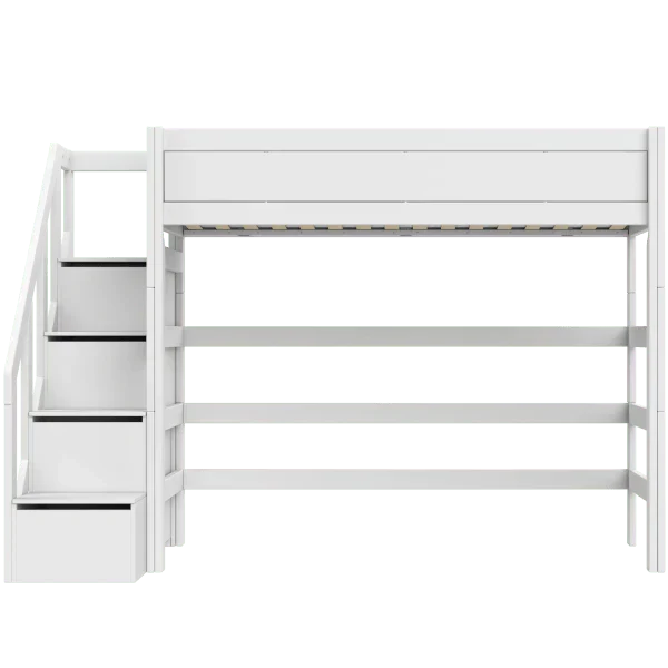 Lifetime Kidsrooms Hochbett 177 cm mit Treppe - Original Weiss