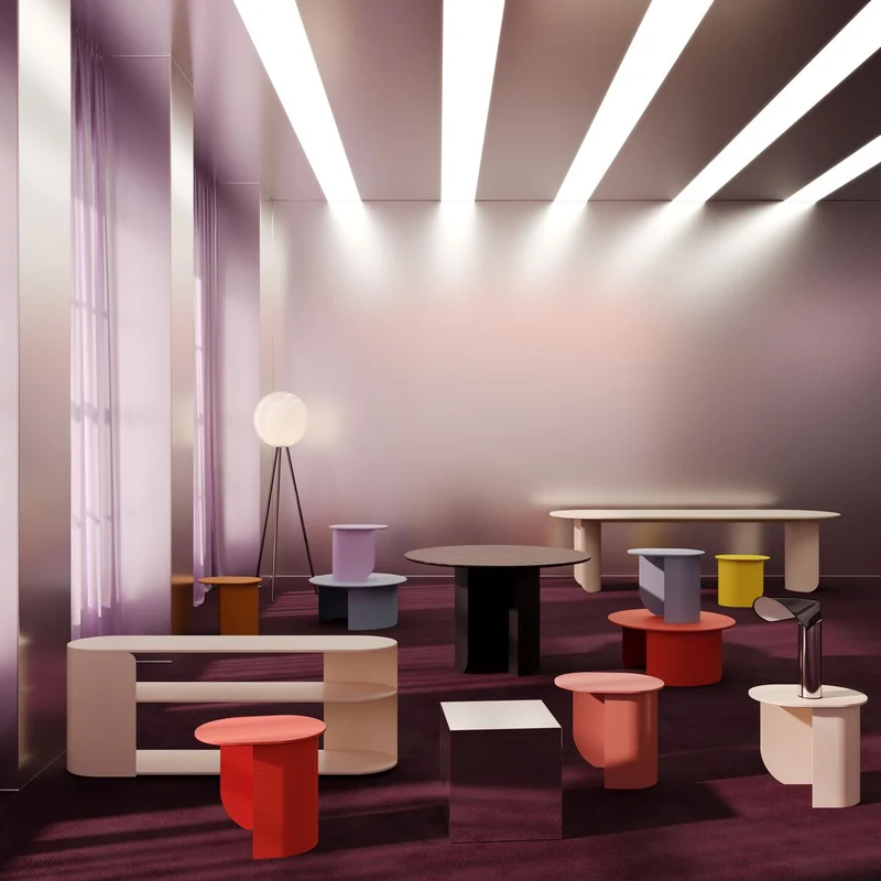 Table d'appoint cube miroir en verre 40x40x40cm Tintin - Fest Amsterdam
